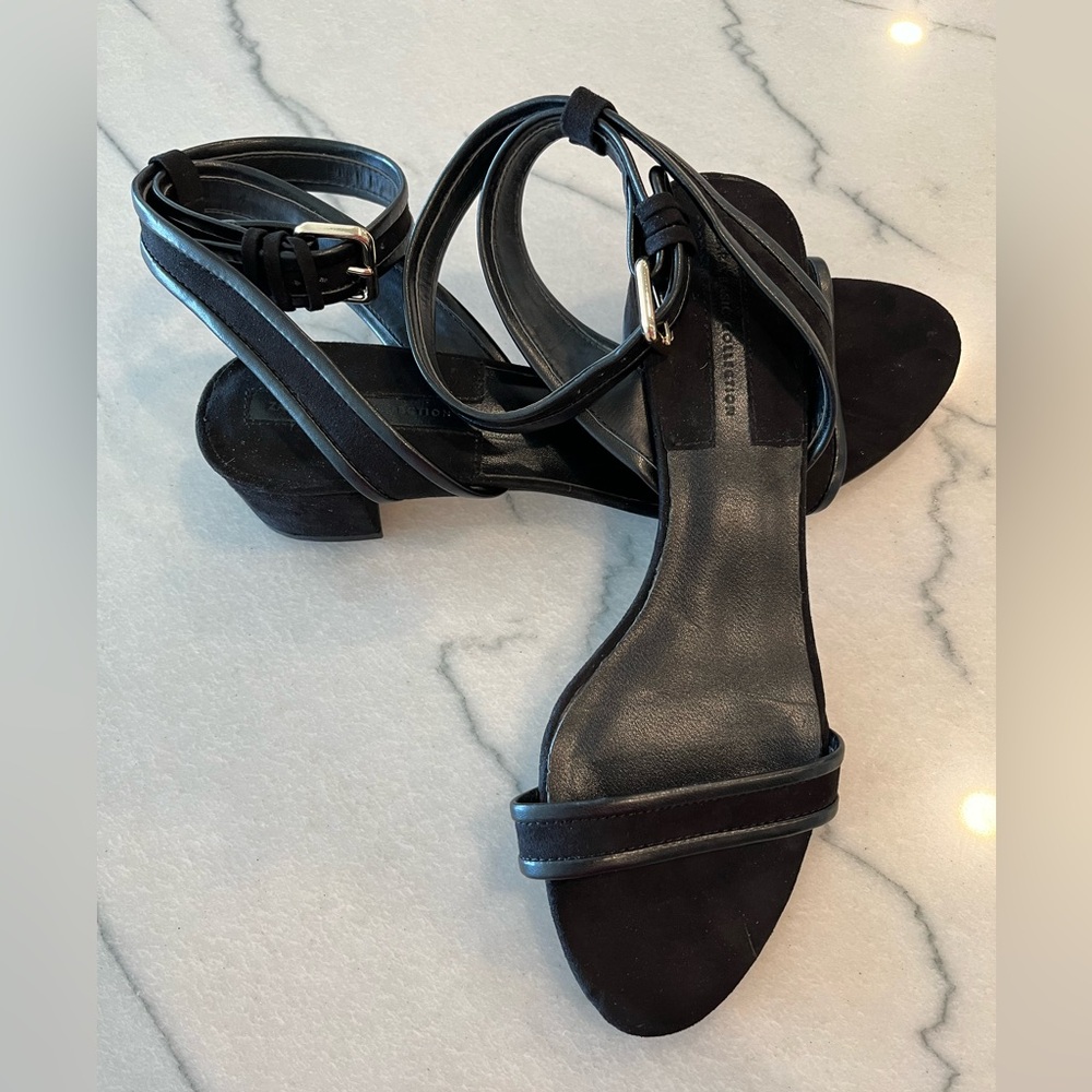 Zara black sandals
